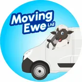 Moving Ewe sheep mascot logo